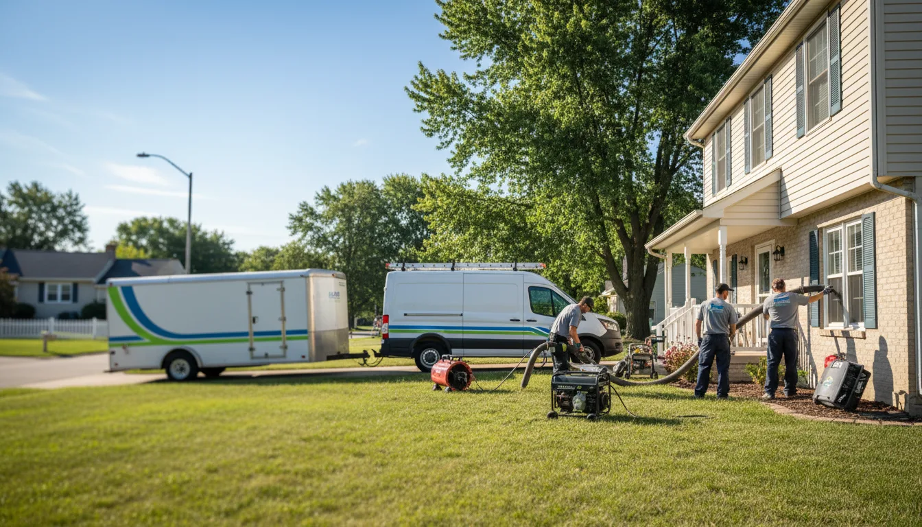 Flooded Basement Restoration And Cleanup With Repair in Arenzville, IL near me